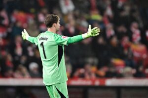 Frederik Rønnow i aktion for Union Berlin.