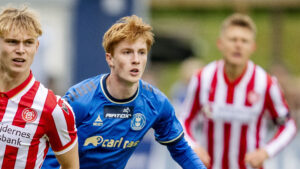 Lyngbys Peter Langhoff spiller imod AaB