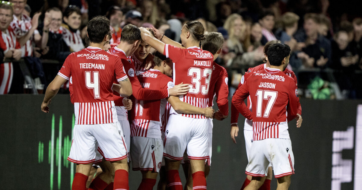 Vildt seksmålsdrama i Aalborg: AaB smider føringen to gange Foto: Bo Amstrup/Ritzau Scanpix