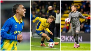 En collage af Viggo Poulsen, Patrick Pentz og Noah Nartey