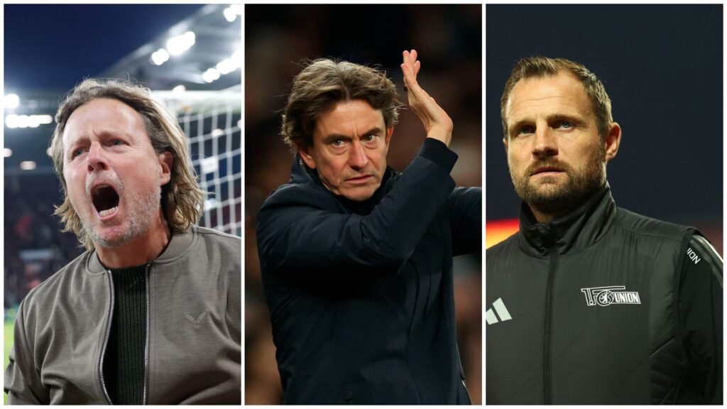 Bo Henriksen, Thomas Frank og Bo Svensson.