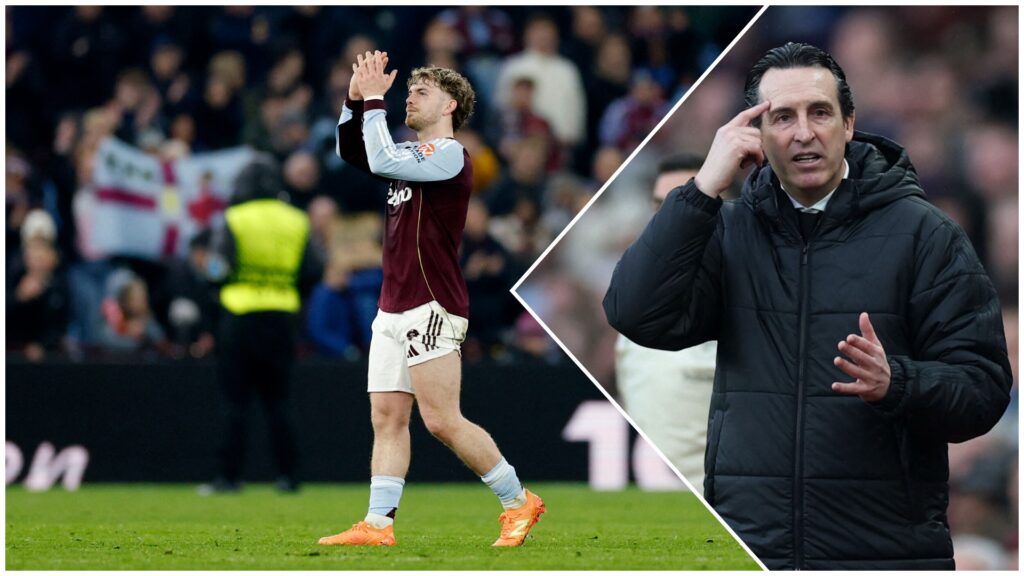 Harvey Elliott og Unai Emery.
