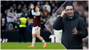 Harvey Elliott og Unai Emery.