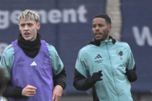 Mathias Zanka Jørgensen i træningstøjet i FC København efter sit skifte tilbage til Superligaen