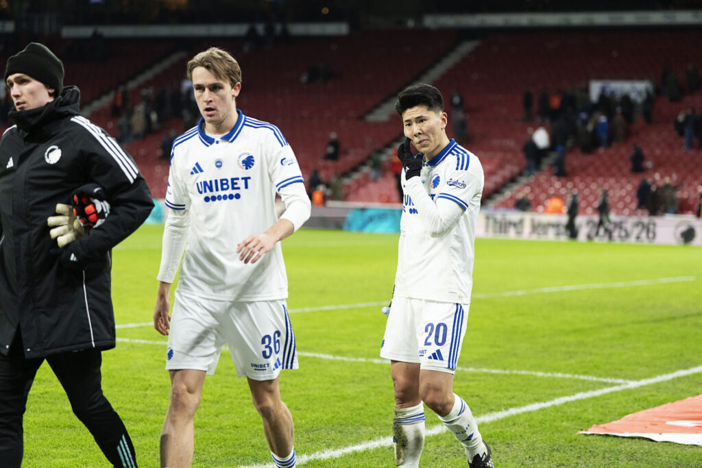 FCK's spillere efter kampen mod FC Nordsjælland i Parken.
