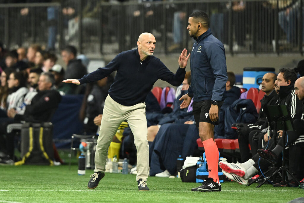 Jesper Sørensen under Vancouver Whitecaps' kamp i Champions Cup.