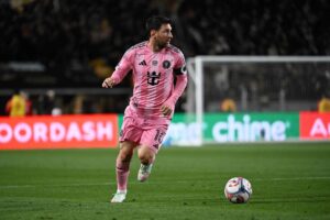 Lionel Messi i aktion i sæsonåbneren mod Los Angeles FC.