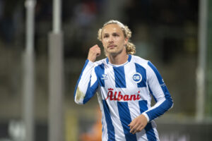 Fiete Arp i aktion for OB.