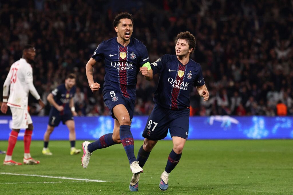 Marquinhos fejrer sin scoring sammen med Joao Neves.