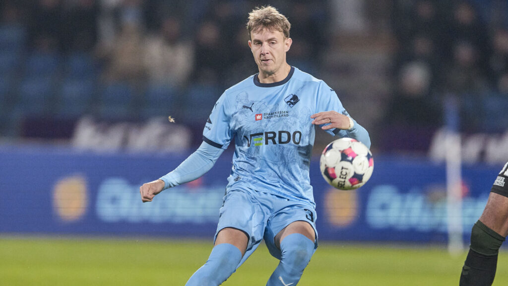 Daniel Høegh i aktion for Randers.