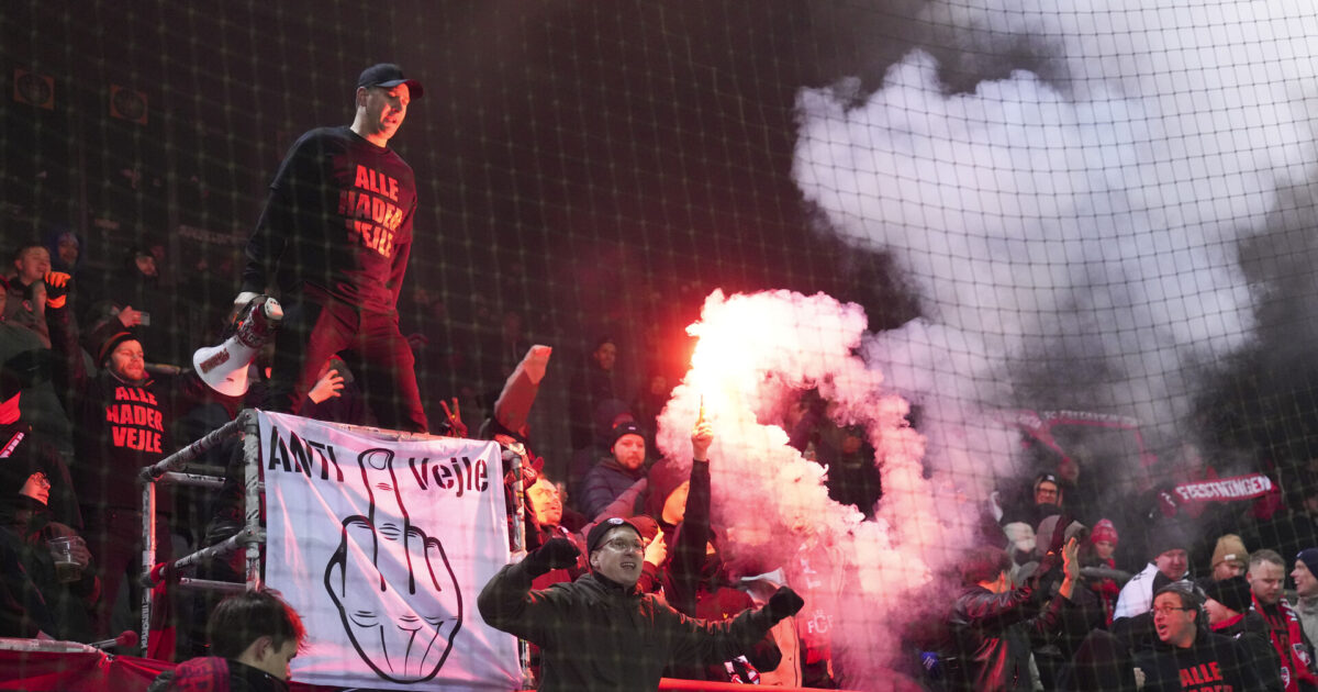 Rivalopgør i Superligaen endte med anholdelser Foto: Claus Fisker/Ritzau Scanpix