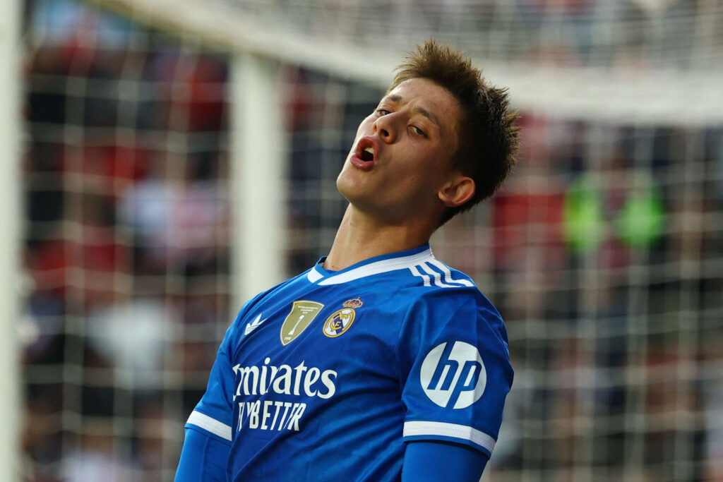 Arda Guler i aktion for Real Madrid.