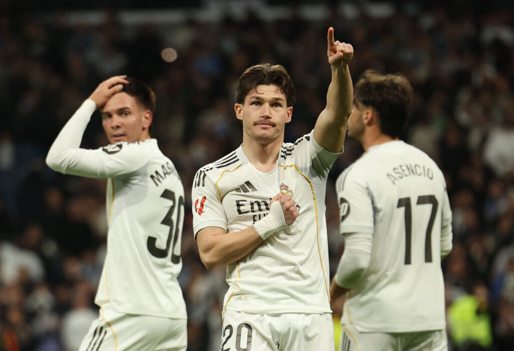 Fran García fejrer sin scoring for Real Madrid.