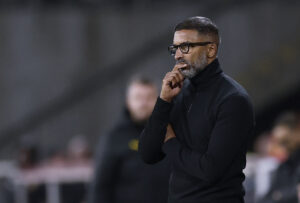 Habib Beye under en kamp i spidsen for Rennes.