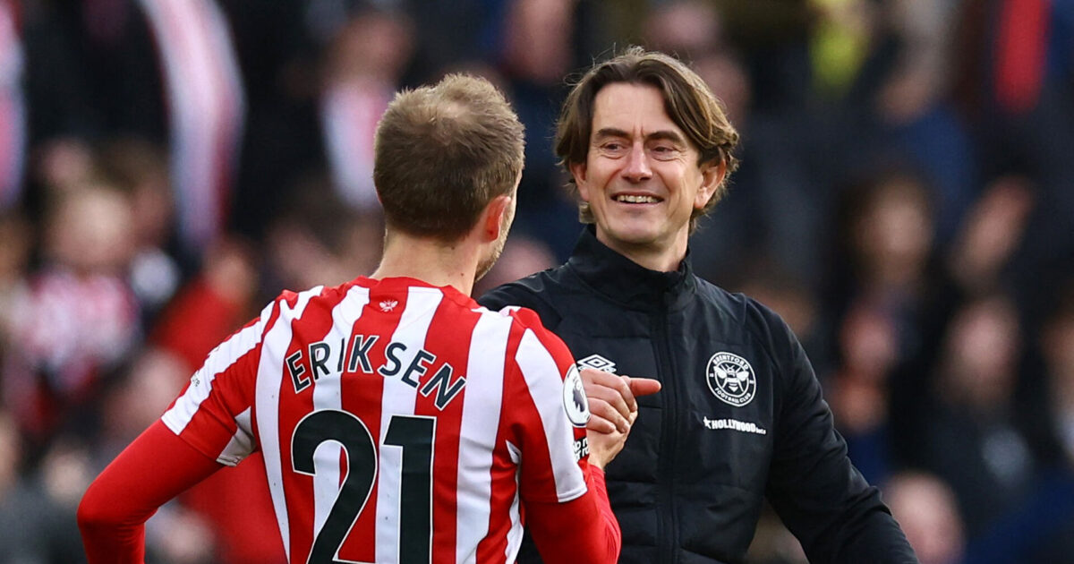 Eriksen ærgrer sig over fyring af Thomas Frank Foto: Ritzau Scanpix/REUTERS