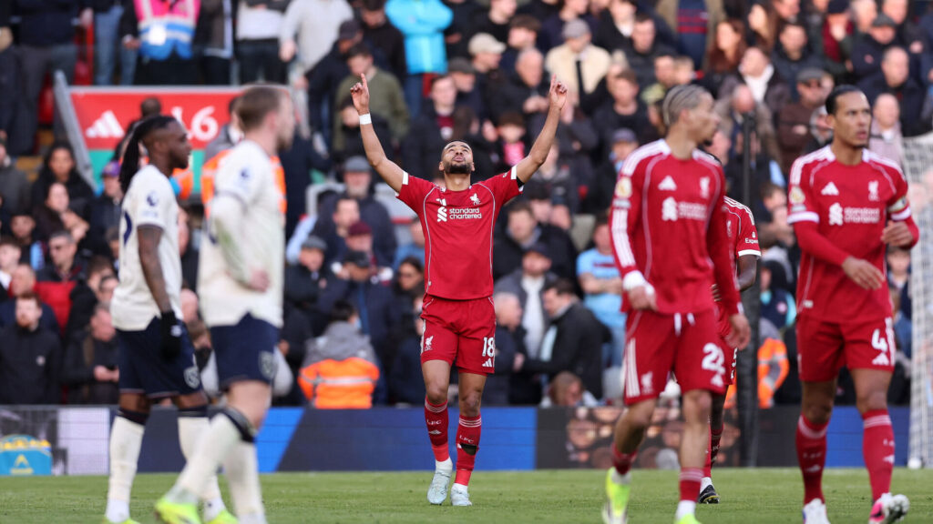 Cody Gakpo jubler efter scoring mod West Ham