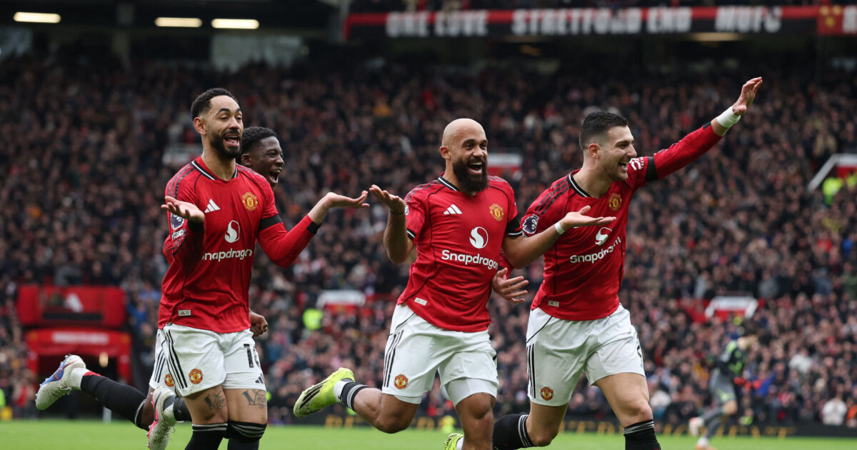 Fire på stribe: United besejrer Franks ti mand Foto: Ritzau Scanpix/REUTERS