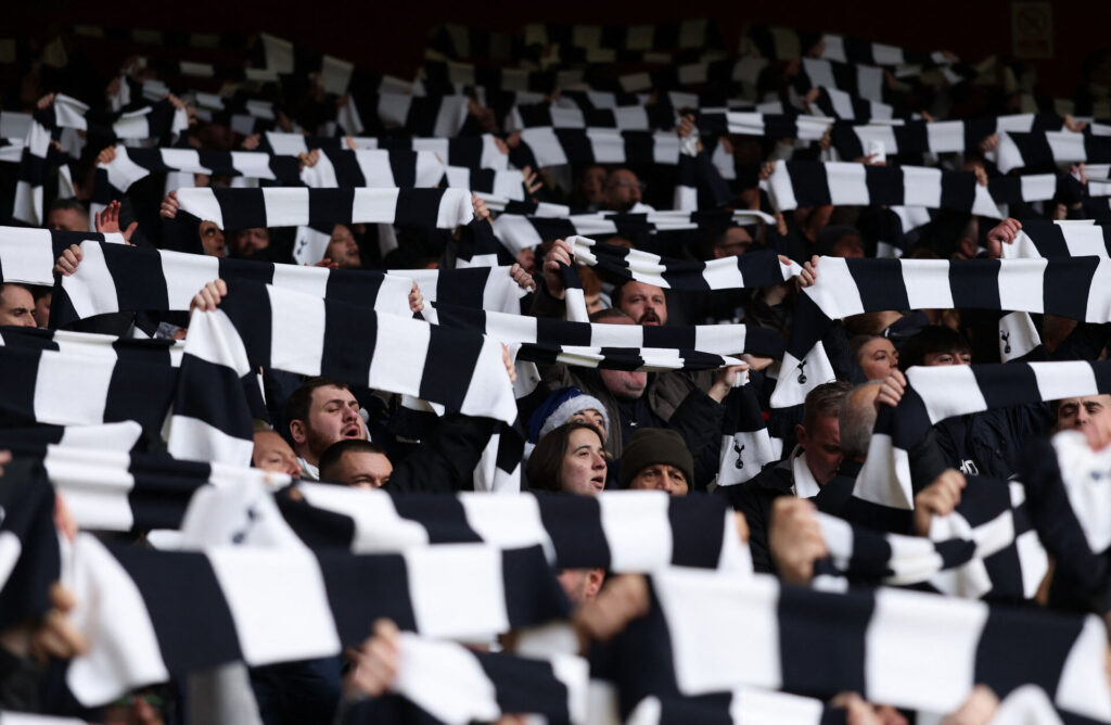 Tottenham fans til Premier League kamp