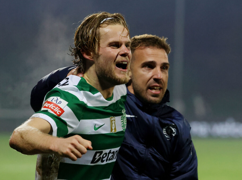 Morten Hjulmand er glad.