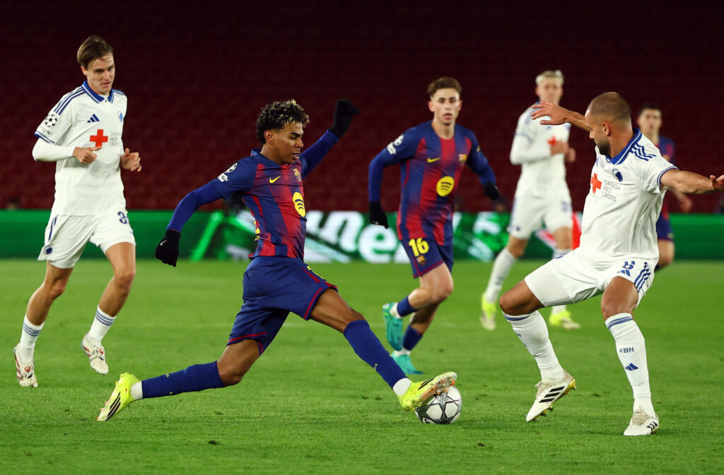 Lamine Yamal overfor FCK.