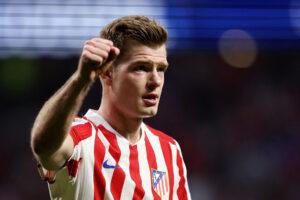 Alexander Sørloth jubler efter en scoring mod Club Brugge.