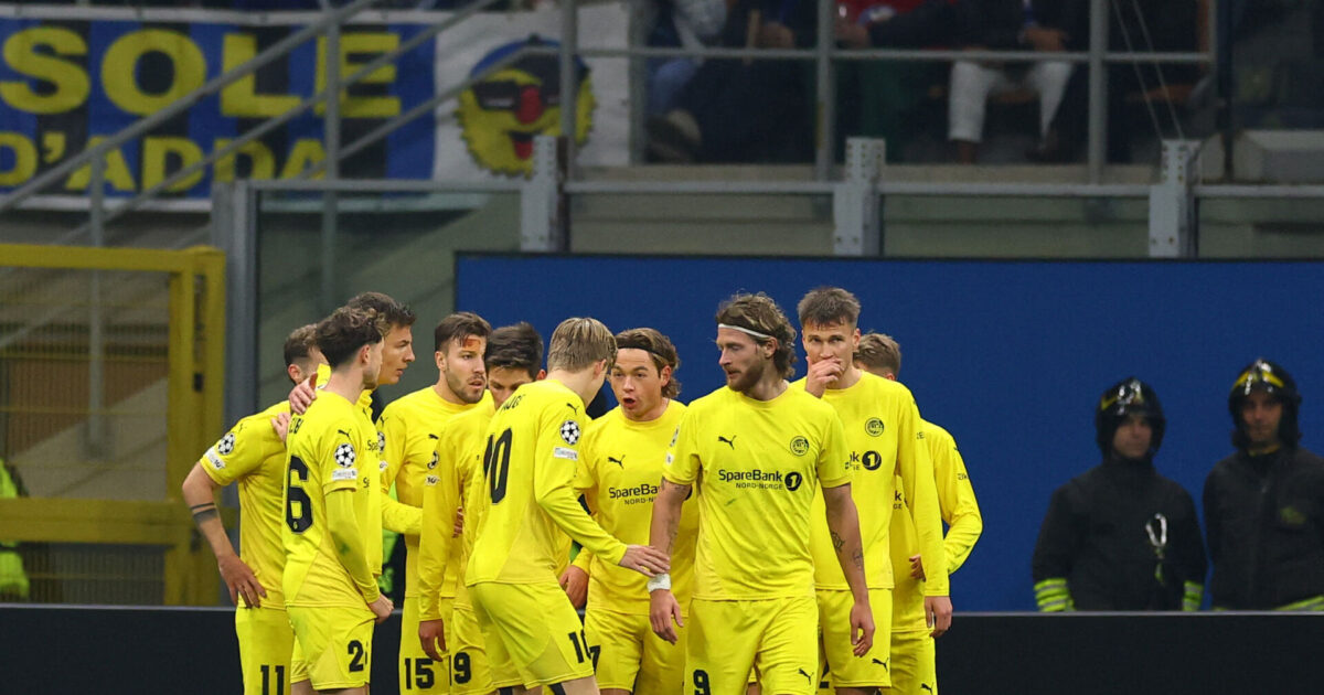 Se målet: Bodø/Glimt tæt på sensation på San Siro Foto: Claudia Greco/REUTERS