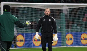 Schmeichel under opvarmning