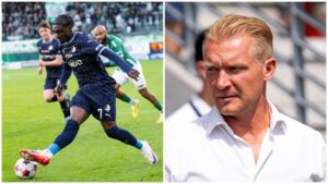 En collage af Søren Pedersen og Mohamed Touré