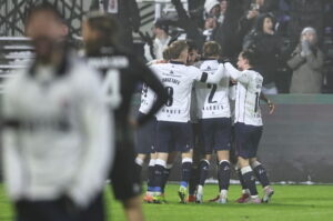 AGF-spillerne jubler.