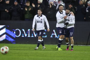 Kevin Yakob jubler over sit mål