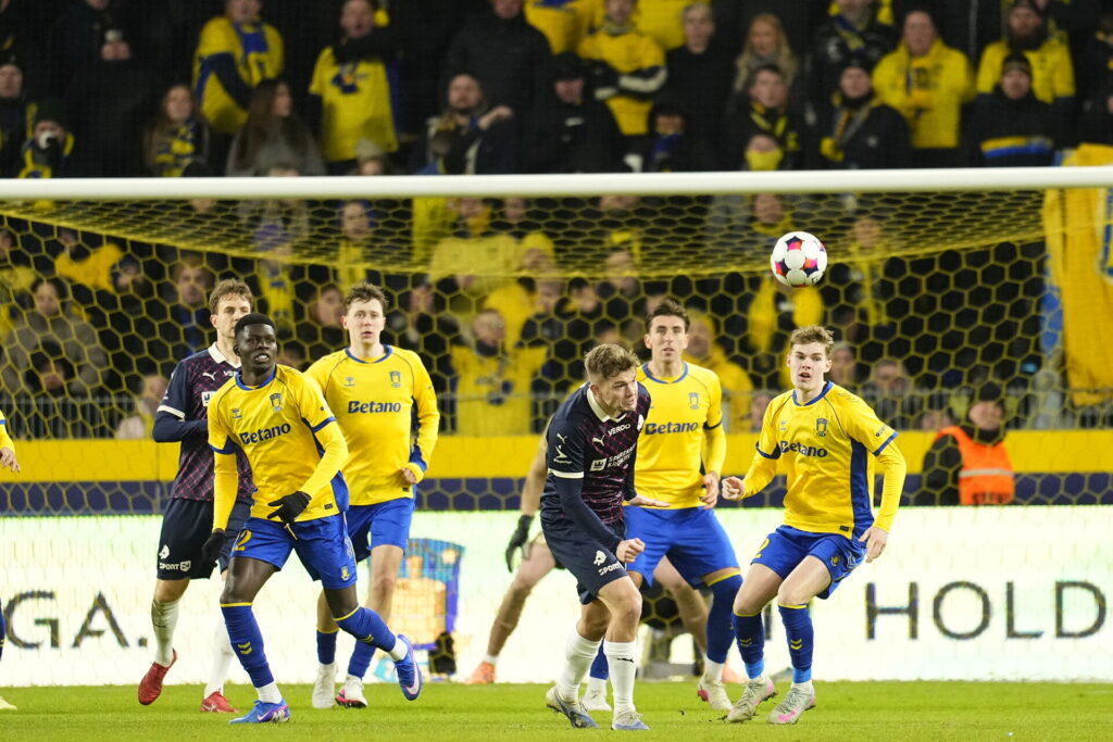 Brøndby IF under kampen mod Randers FC.