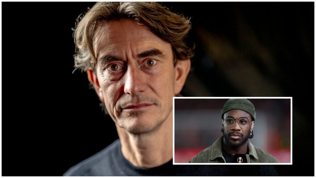 Thomas Frank med et billede indsat af Michail Antonio.