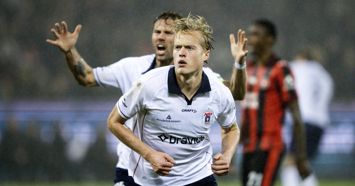 Chok: AGF-topscorer sagde ‘ja’ til FCM-skifte i millionhandel Foto: Bo Amstrup/Ritzau Scanpix