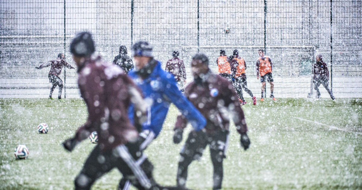 Snevejr påvirker flere Superliga-klubber Foto: Søren Bidstrup/Ritzau Scanpix