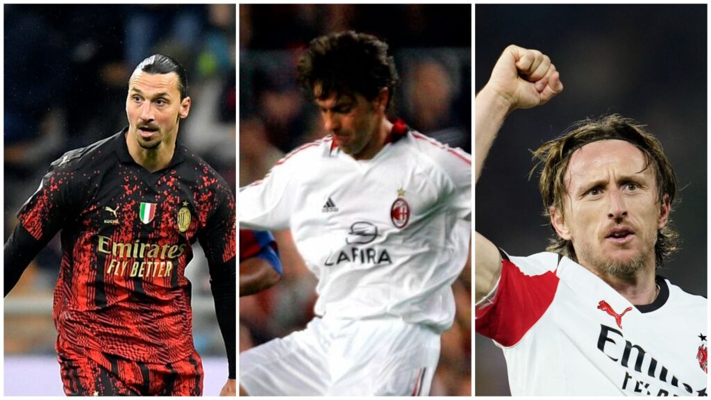 Zlatan Ibrahimovic Alessandro Costacourta Luka Modric i det samme billede.