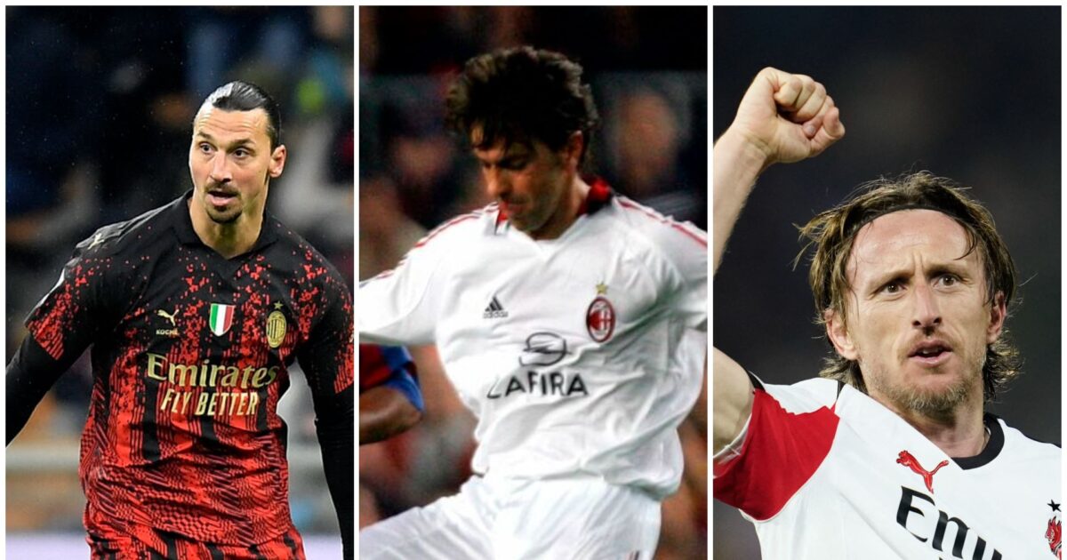 Ser du med, Zlatan? Luka Modric nærmer sig svensk legende Zlatan Ibrahimovic, Alessandro Costacourta og Luka Modric. Foto: Ritzau Scanpix/REUTERS