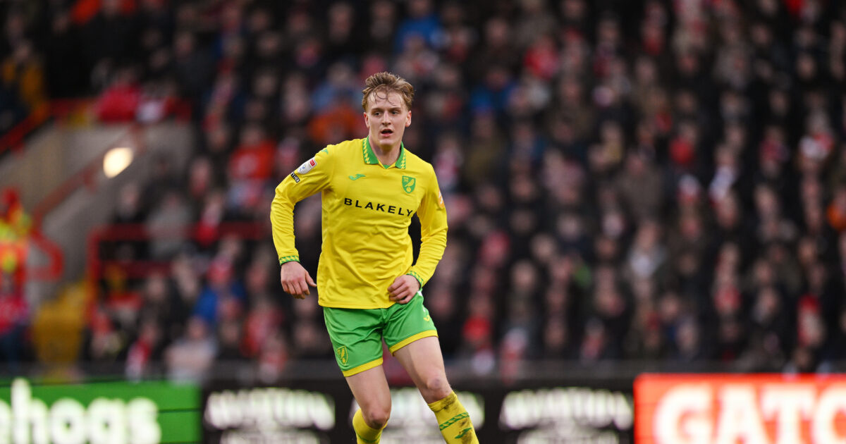 Mattssons første mål i England: Scorer ikke så mange Foto: Norwich City Football Club. 