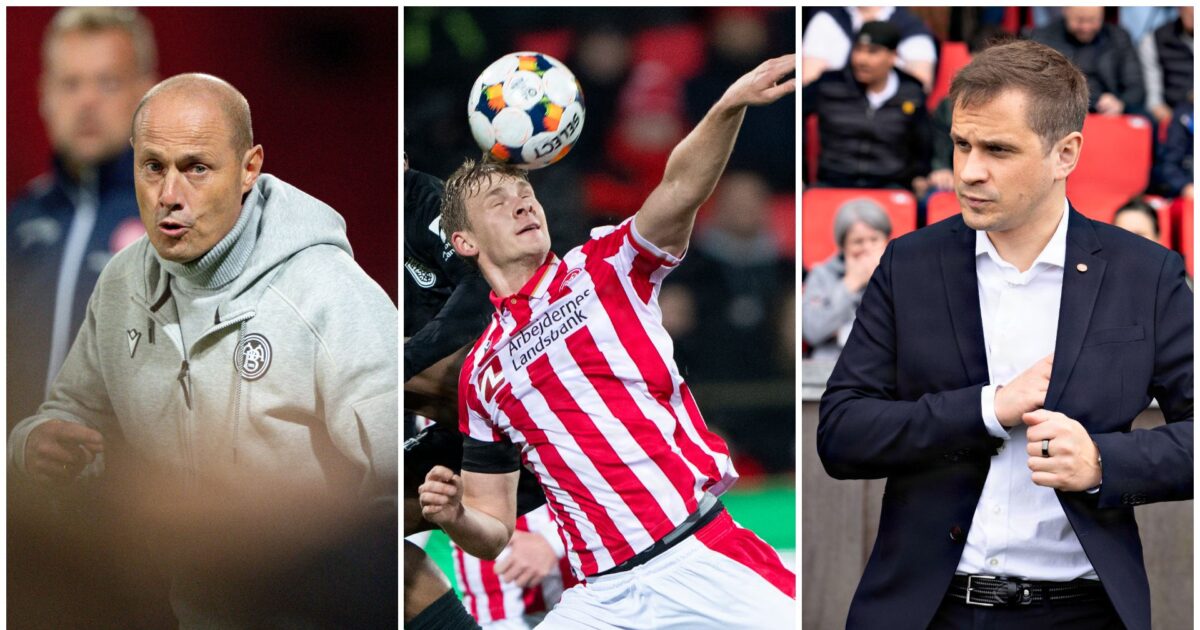 Danske vinde blæser over vingeskudt AaB Fotos: Henning Bagger/Ritzau Scanpix og Bo Amstrup/Ritzau Scanpix