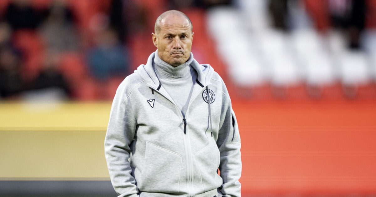 AaB tynget: Der var mange nerver på de her drenge i dag Foto: Bo Amstrup/Ritzau Scanpix