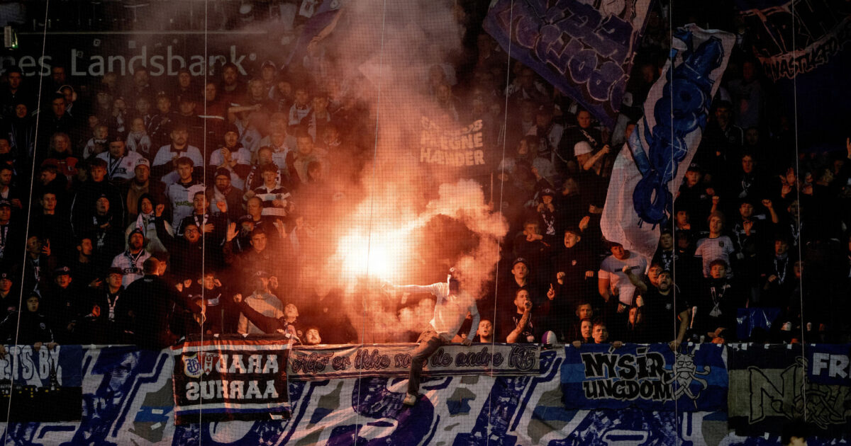 Pyroteknik: AGF straffet efter pokalbrag Foto: Bo Amstrup/Ritzau Scanpix