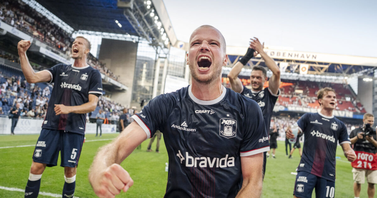 AGF-kriger vil være helt klar til fysisk ulve-duel Foto: Mads Claus Rasmussen/Ritzau Scanpix.