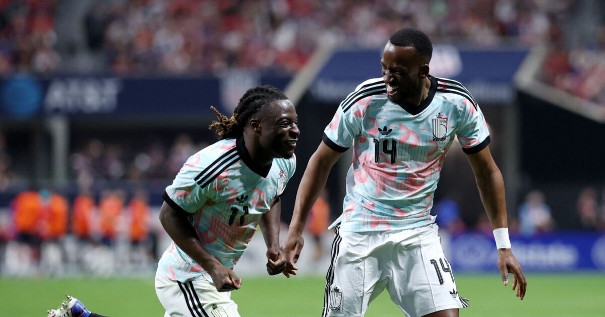 Klasseforskel: Belgien uddeler bøllebank til USA Foto: Kevin C. Cox/AFP/Ritzau Scanpix