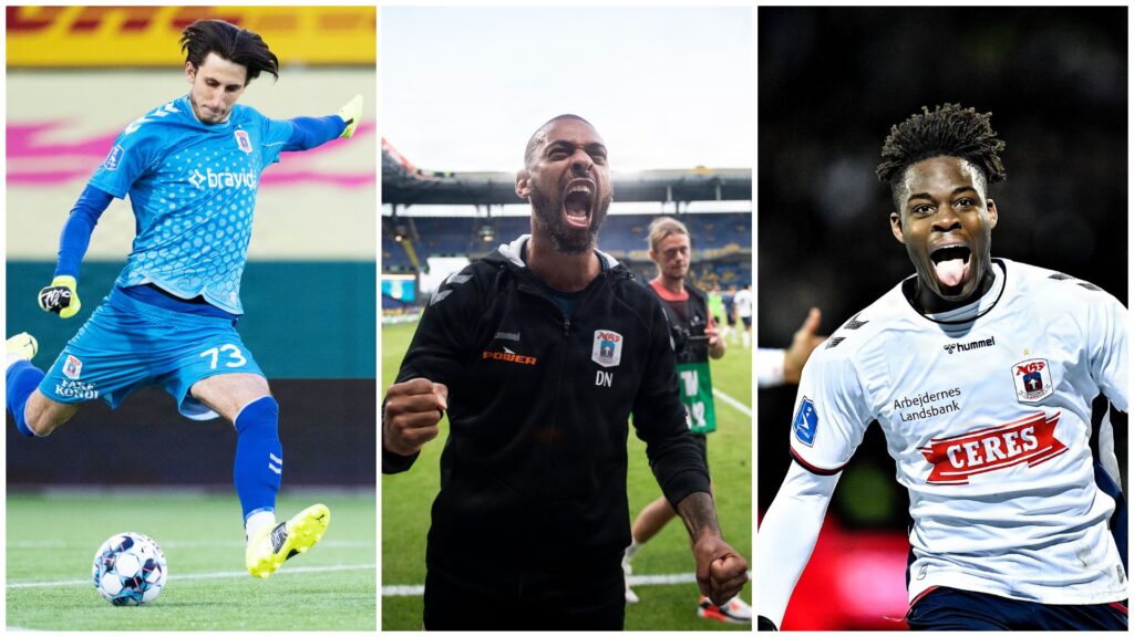 Bisseck David Nielsen Kamil Grabara AGF