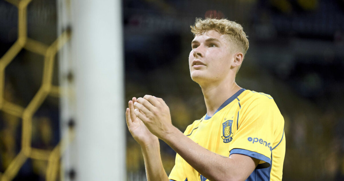 Brøndby-komet forlængede: Bedre muligheder end i andre klubber Foto: Thomas Traasdahl/Ritzau Scanpix
