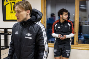 Amin Chiakha efter pokalkamp mod Bryne.