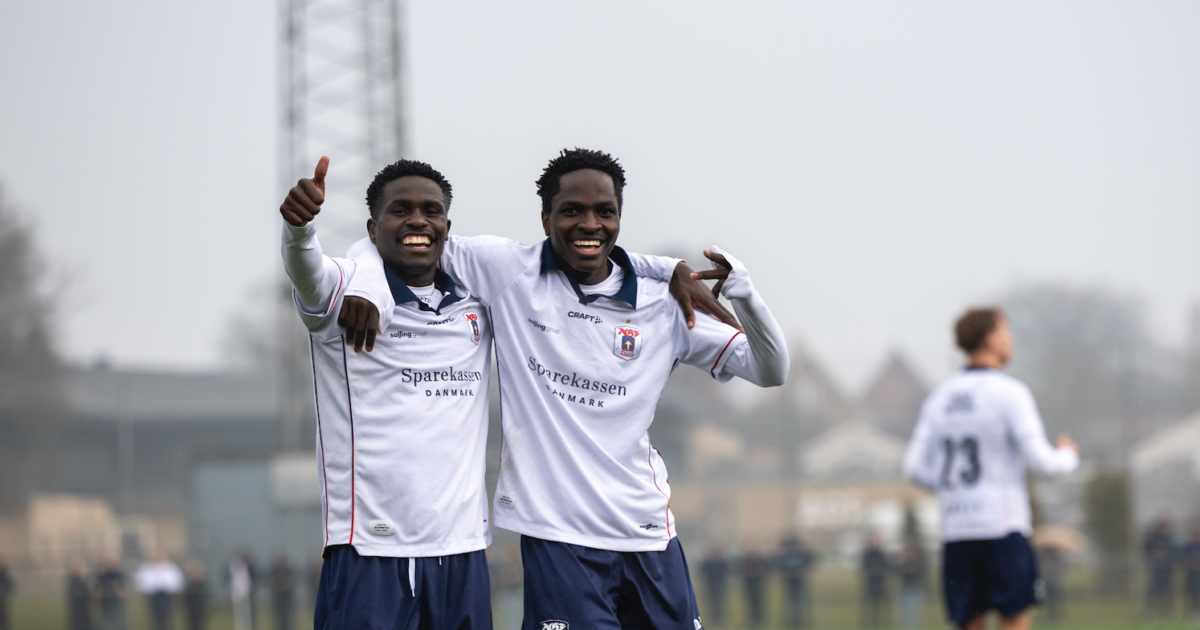 På chefens radar: Skader kan bane vejen for hypet AGF-komet James Bogere i en kamp for AGF's U/19-hold. Foto: Christian Ø. B. Hansen 