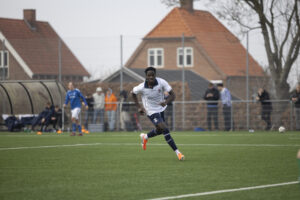 James Bogere i U19 kamp for AGF