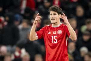 Christian Nørgaard i den danske landsholdstrøje