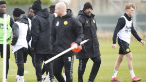 David Nielsen under træning i AC Horsens.