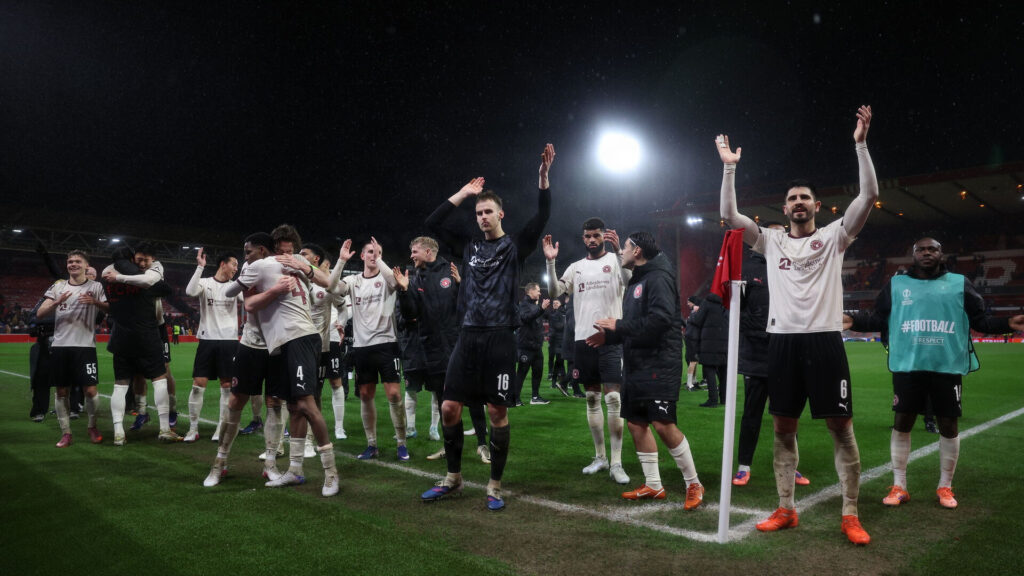 FCM-spillere jubler efter sejr over Nottingham Forest